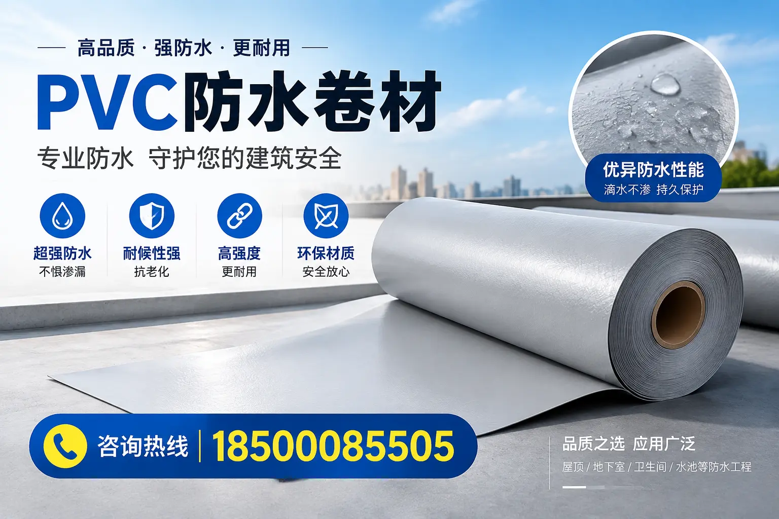 柳州地区pvc防水卷材的市场现状与发展趋势