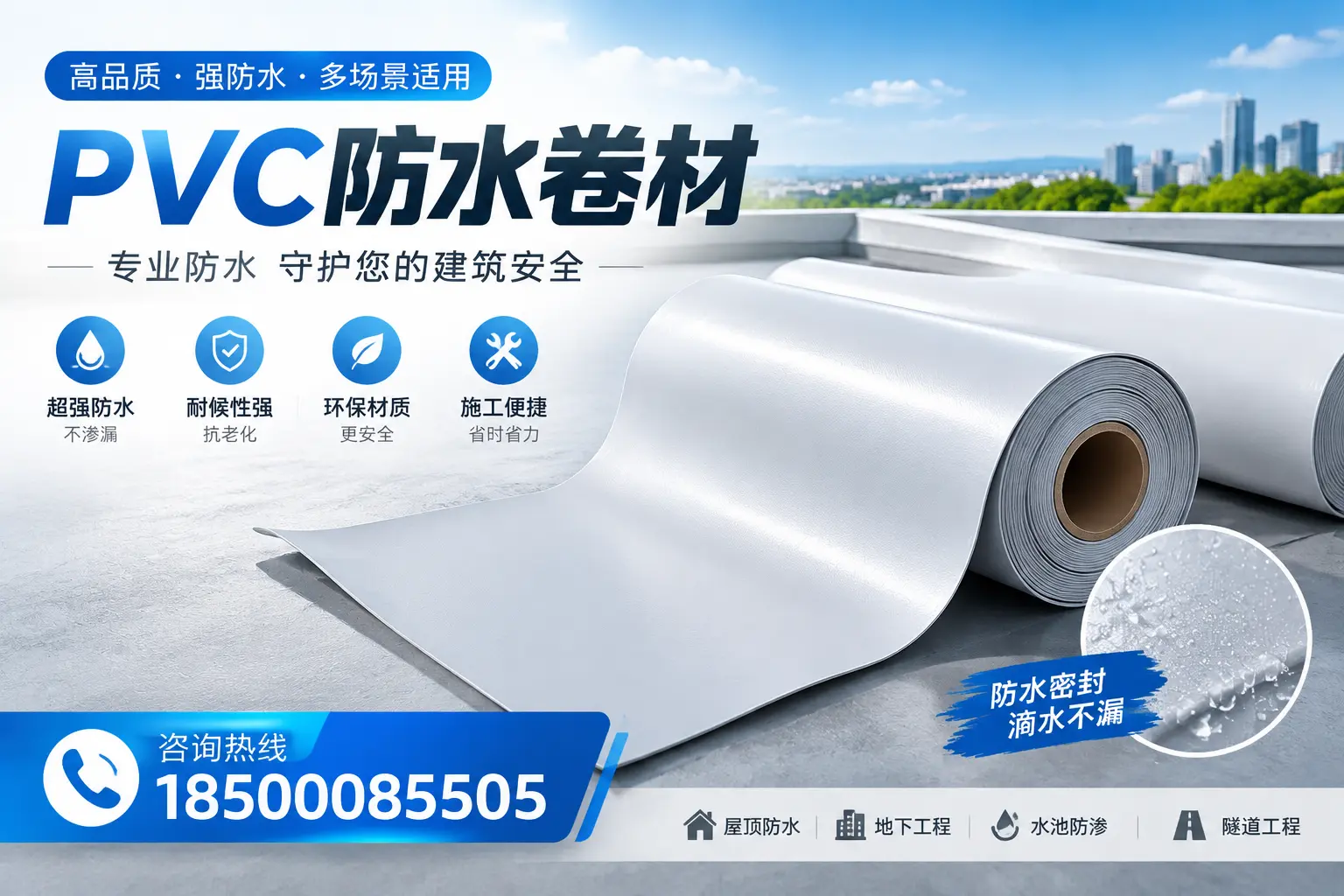 PVC防水卷材的市场竞争分析,柳州品牌选择参考